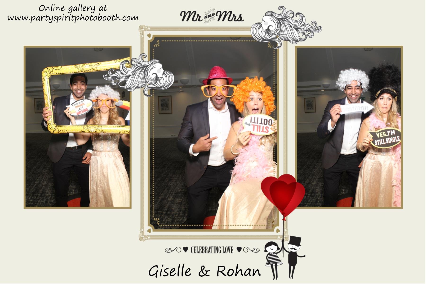Giselle and Rohan's Wedding | View more photos from the event at gallery.partyspiritphotobooth.com/u/PartySpiritPhotoBooth/Giselle-and-Rohans-Wedding